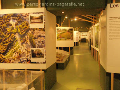 salles d'exposition en enfilade