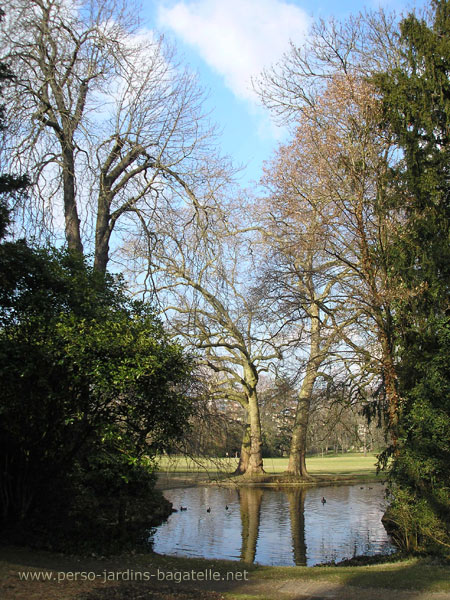 ciel bleu et reflets dans l'eau