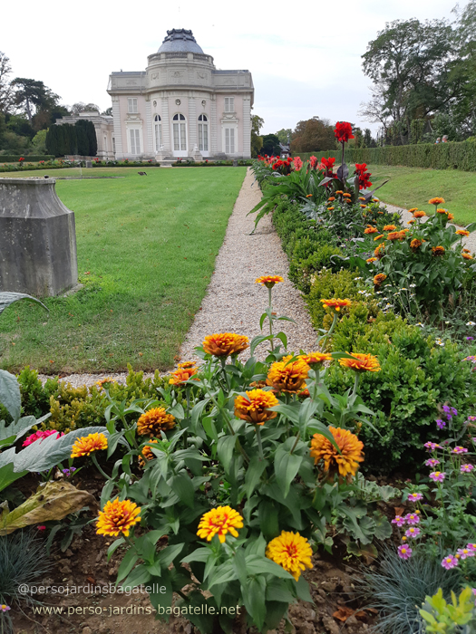 Parterre derrière la Folie de Bagatelle