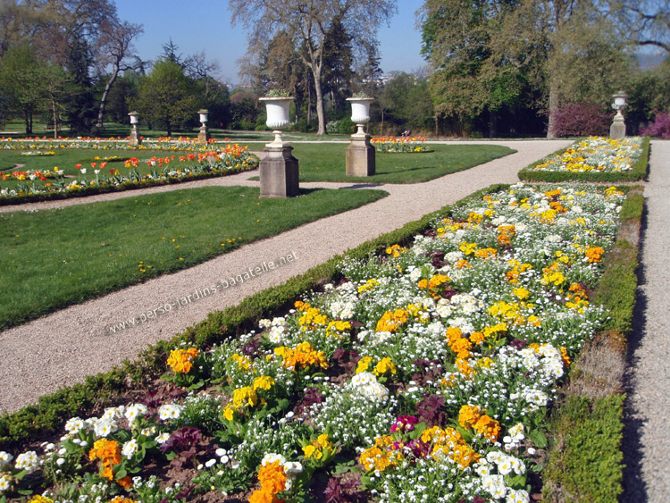 2017 parterre de l'Orangerie , jaune, orange et blanc