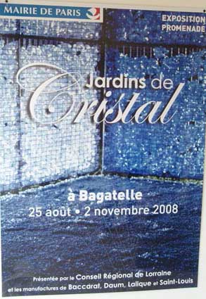 Affiche exposition Jardins de Cristal