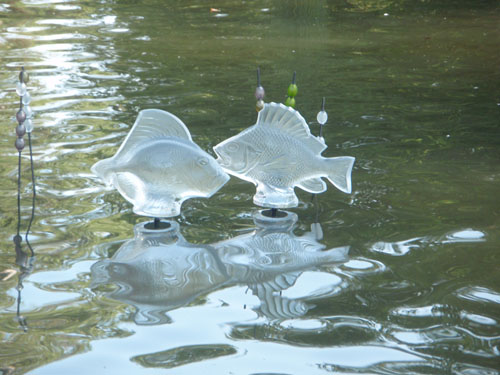 2 poissons de cristal