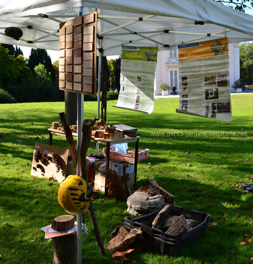 le bois et la forêt, détail du stand