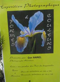 Affiche Exposition de photos de Guy Hamel