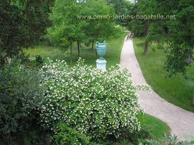 Vue coté vase aux faunes