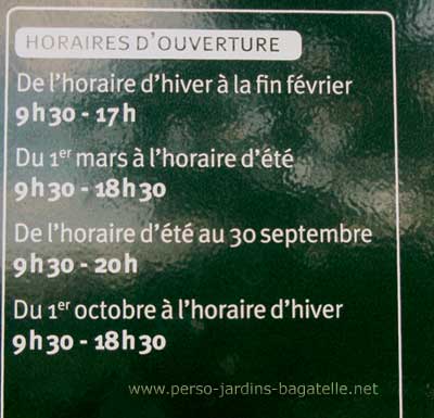 panneau des horaires