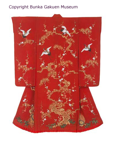 Kimono de mariage rouge