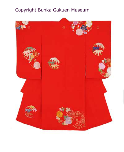 Kimono de fillette, rouge