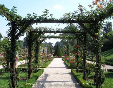 Pergola de la roseraie de Bagatelle